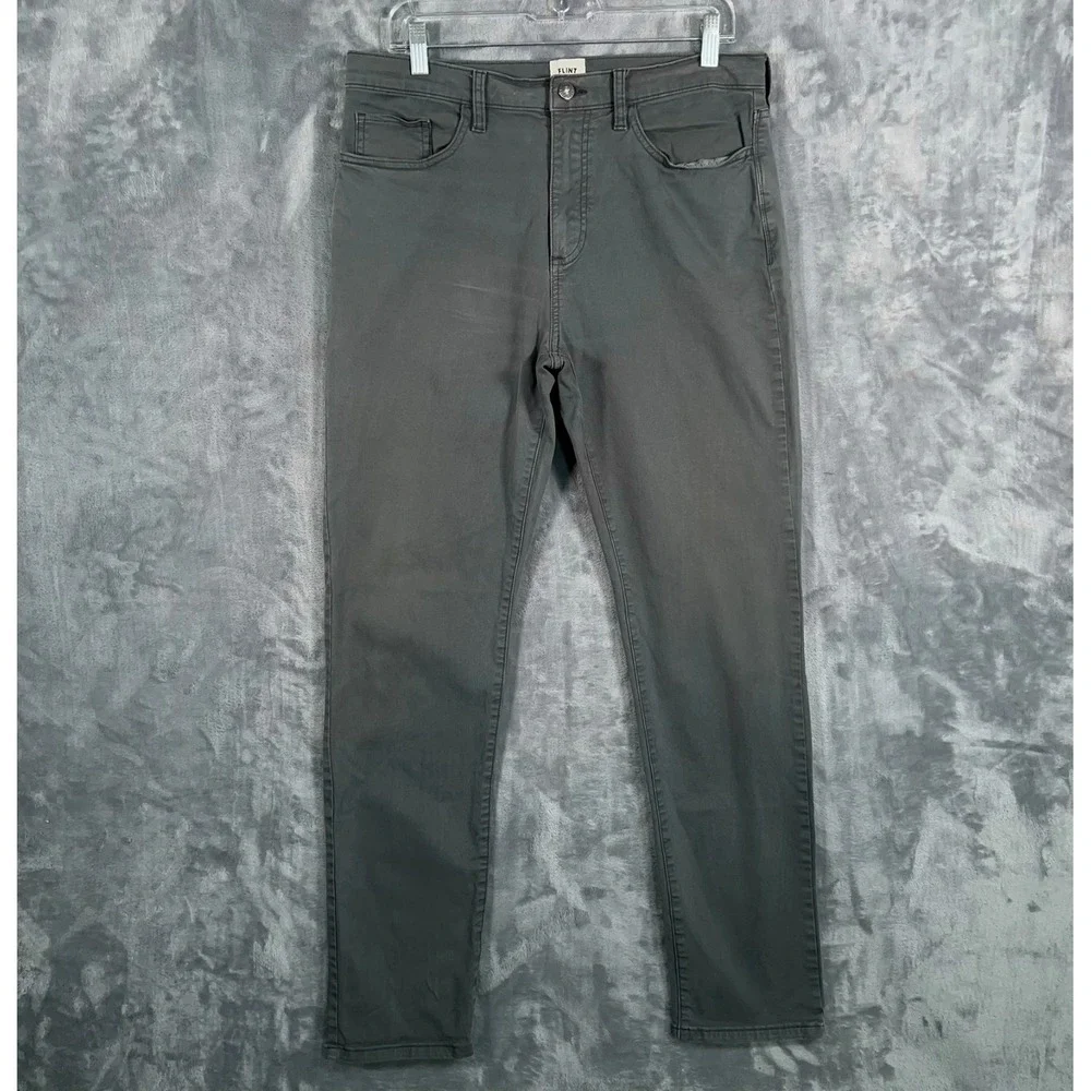 Flint And Tinder 365 5 Pocket Pants Mens 33x32 (33x30) Gray Athletic Tapered